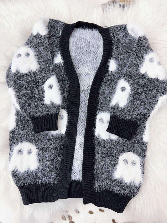 PREORDER: Mommy and Me Fuzzy Halloween Cardi 7.29.24