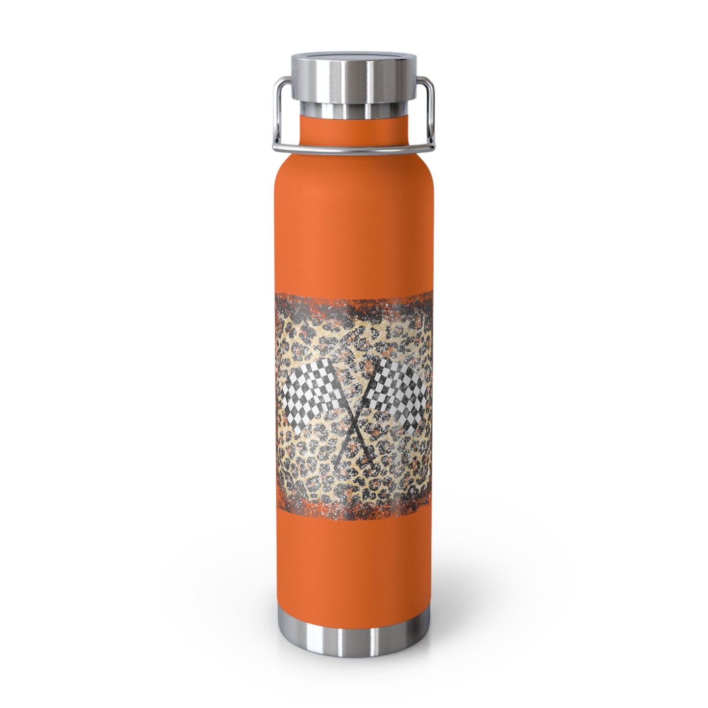 Checkered Flag Copper Vacuum Insulated Bottle, 22oz