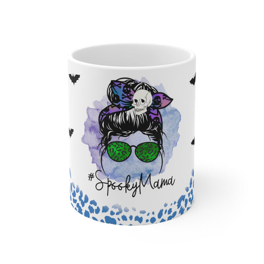 Spooky Mama Bats Ceramic Mug 11oz