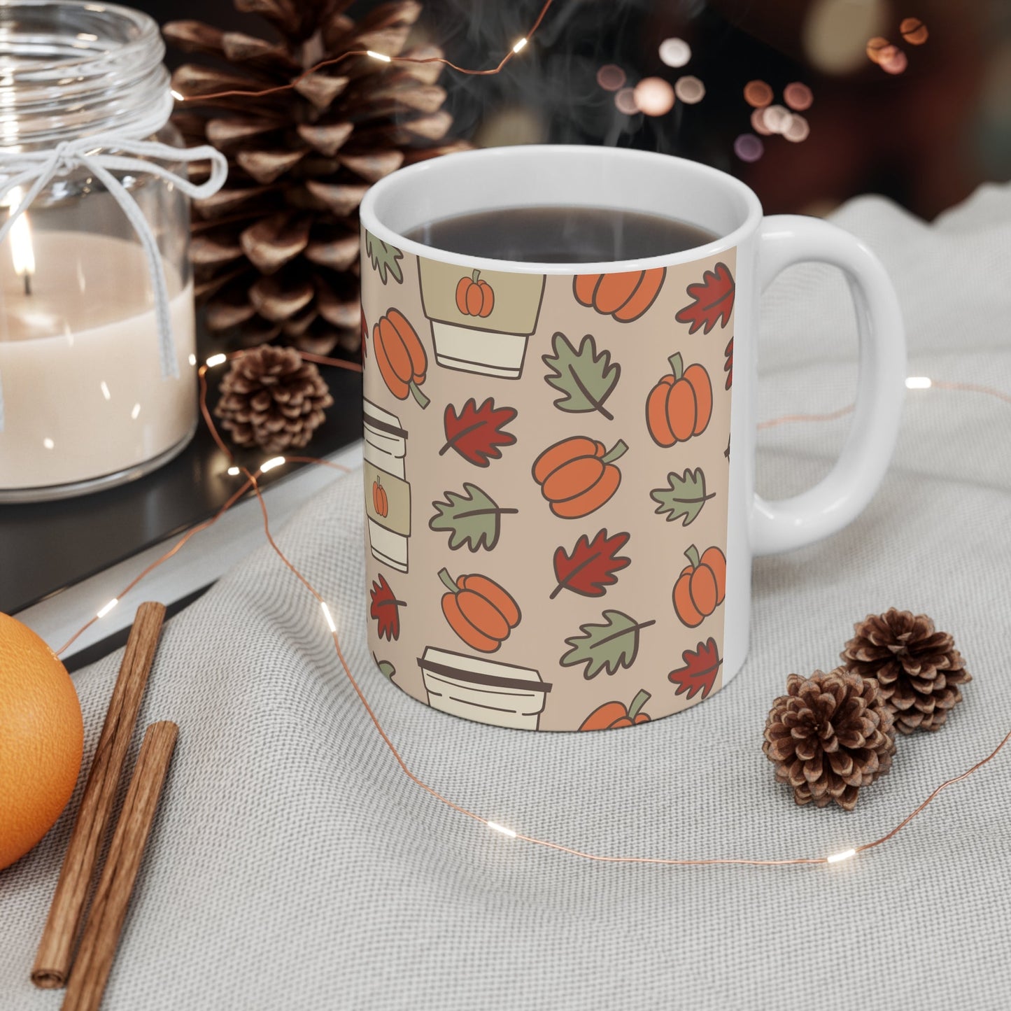 Coffee Pumpkin Ceramic Mug 11oz