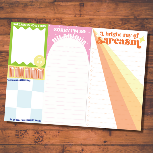 Sarcasm Notepad Set