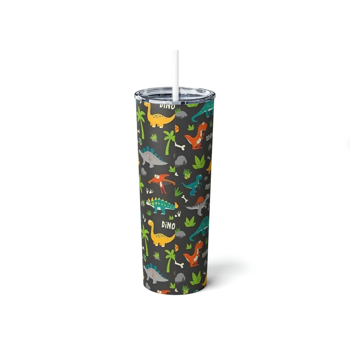 Dino Mama-Skinny Tumbler