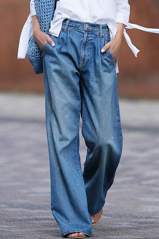 Slouchy Wide Leg Jeans