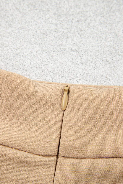 Parchment High Waist Full Length Regular Fit Pants