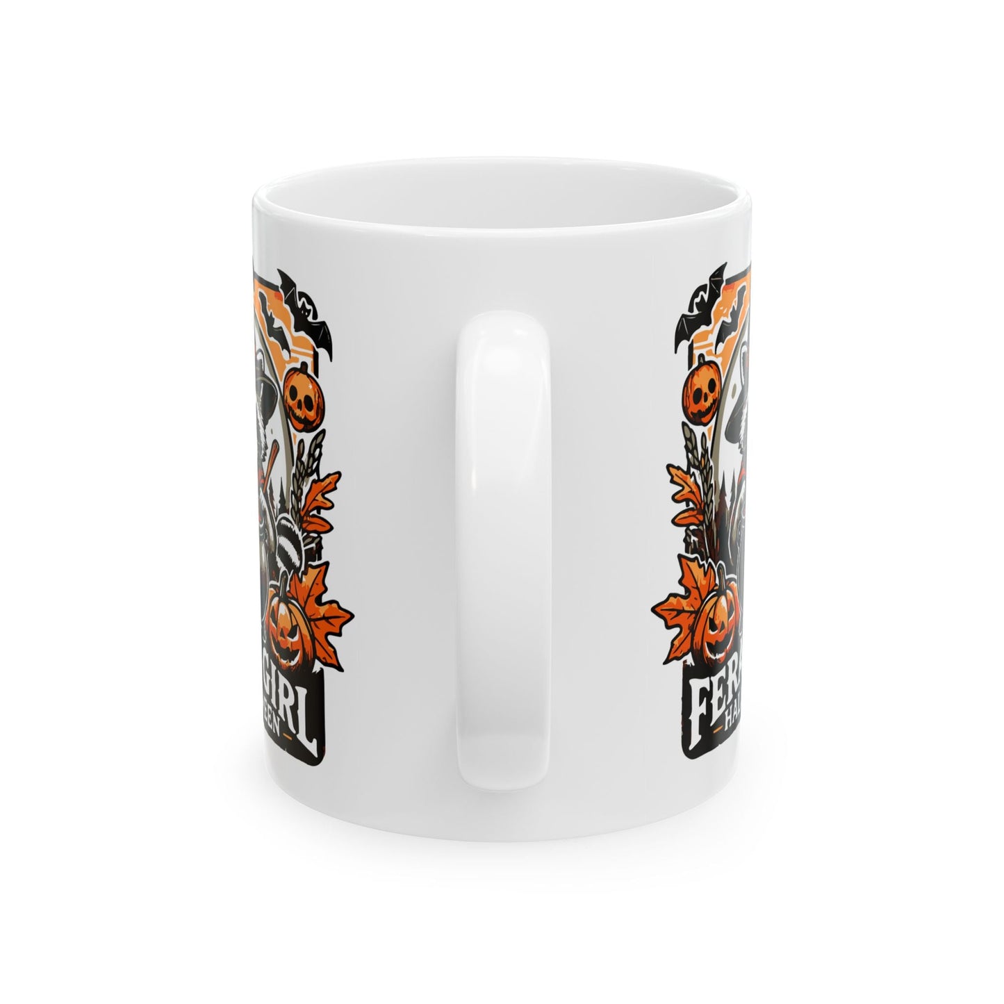 Feral Girl Halloween Ceramic Mug, (11oz, 15oz)