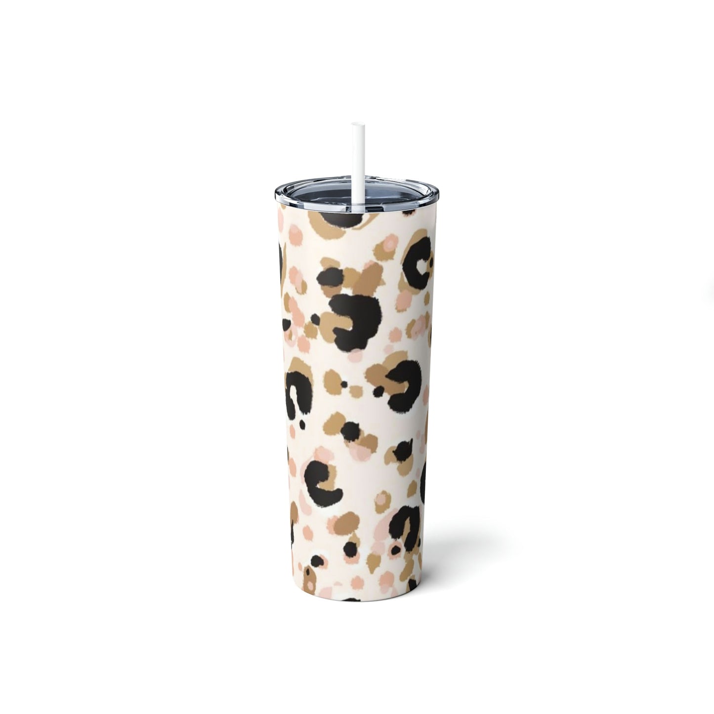 Pastel Leopard Skinny Tumbler