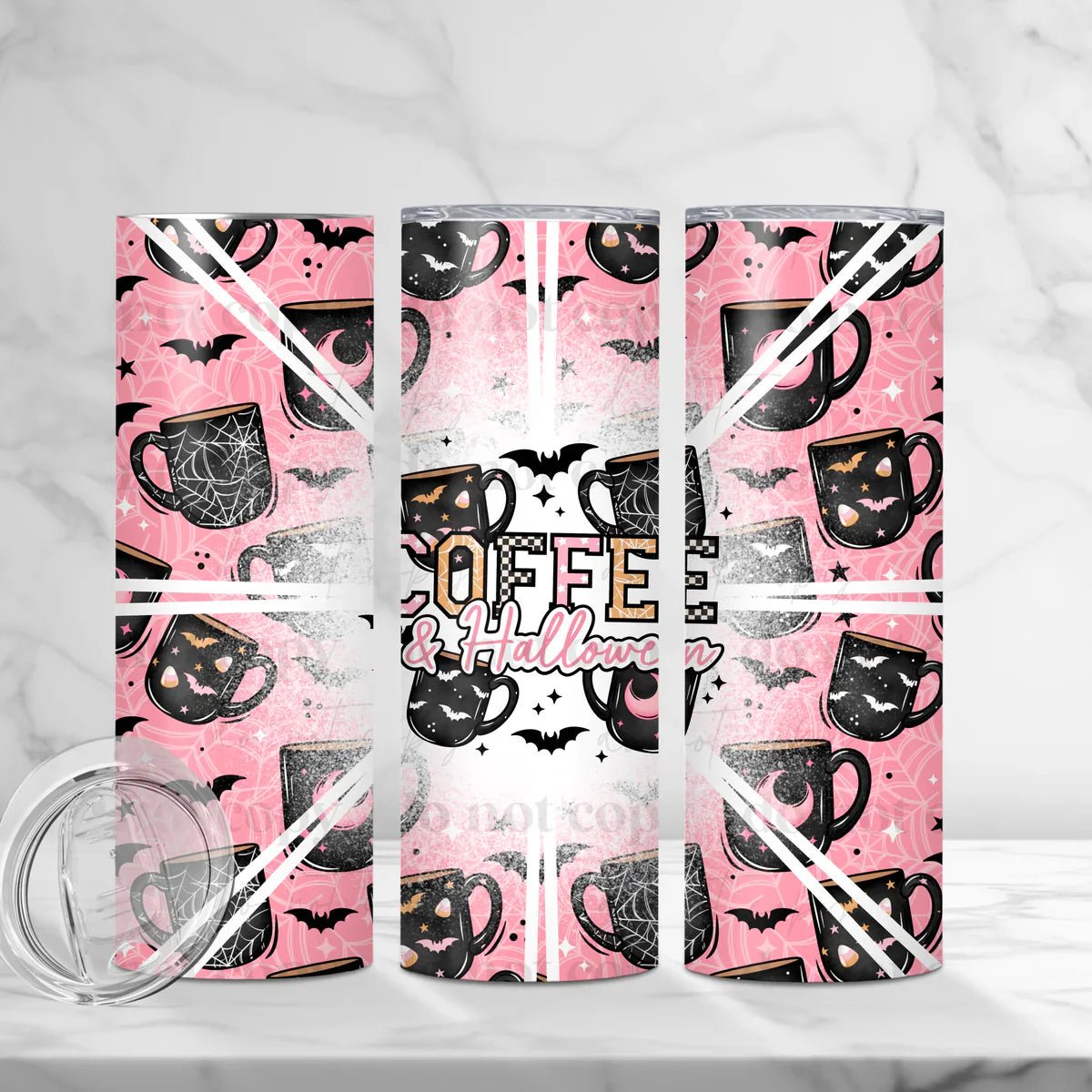 Coffee & Halloween 20 oz Skinny Tumbler