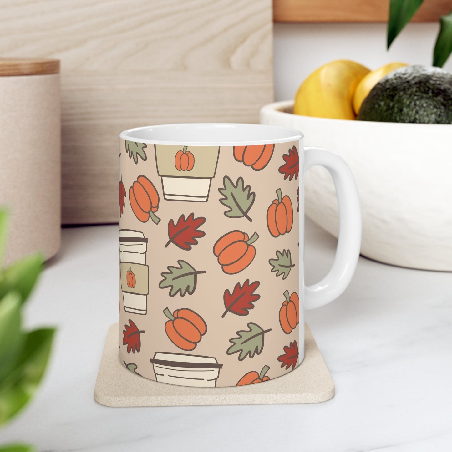 Coffee Pumpkin Ceramic Mug 11oz