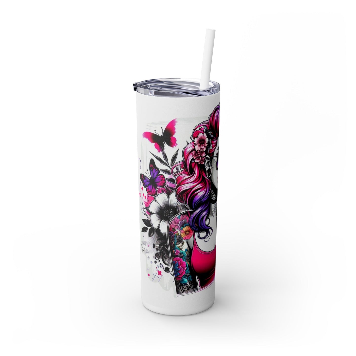 If You Dont Want A Sarcastic Answer Dont Ask Me Skinny Tumbler with Straw, 20oz