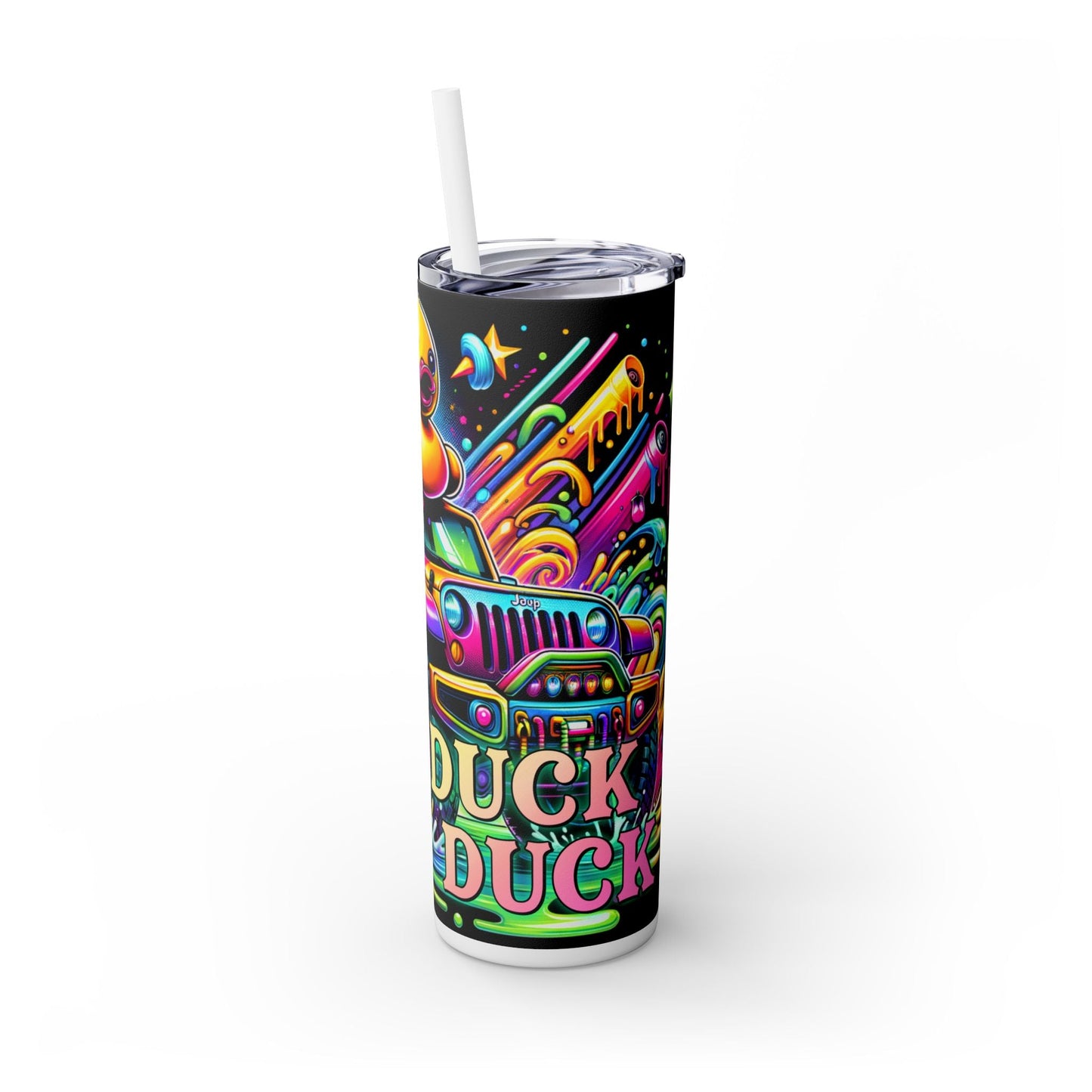 Duck Duck Skinny Tumbler with Straw, 20oz