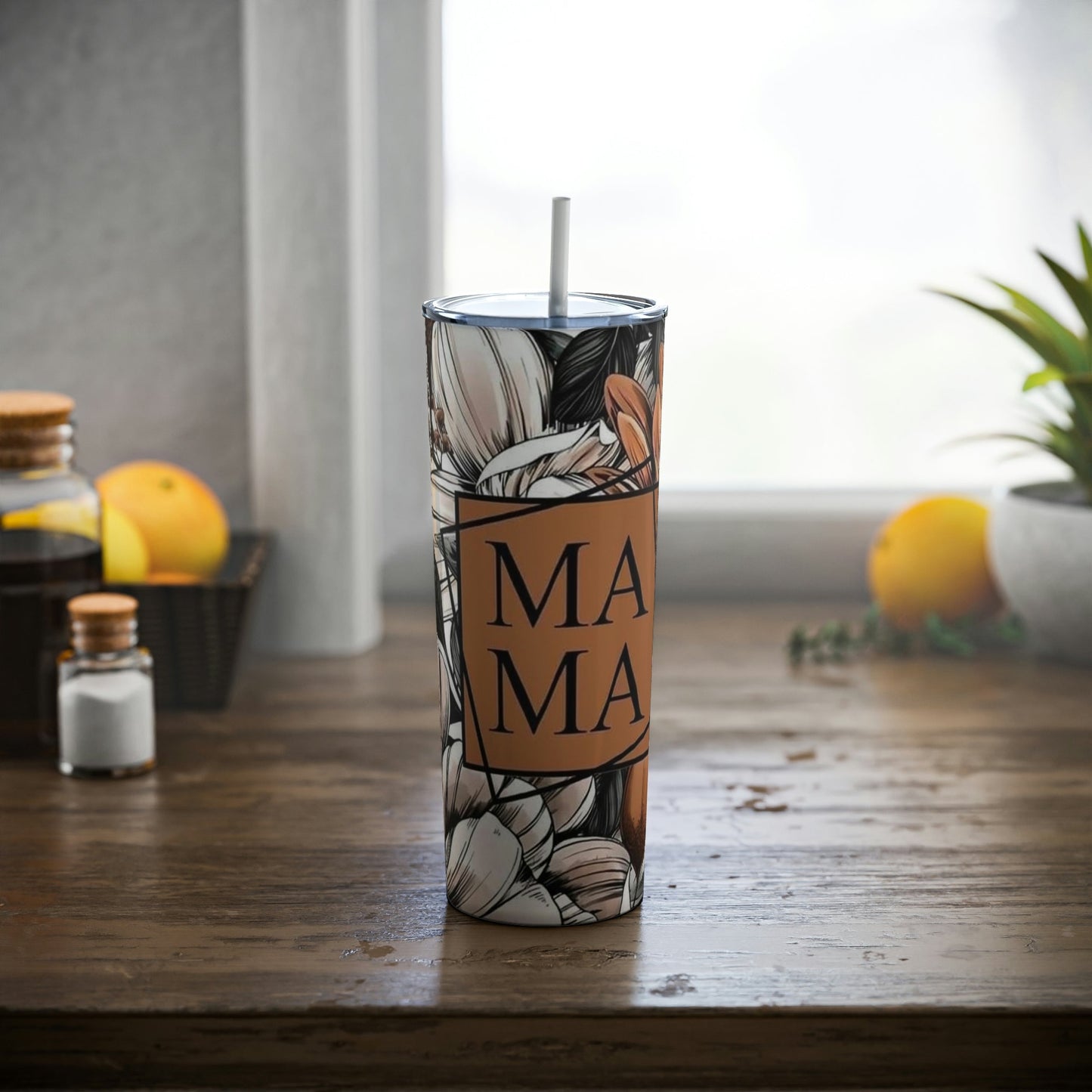 Floral Mama - Skinny Tumbler