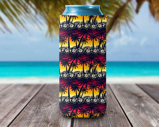 Can Cooler - Palm Tree Sunset
