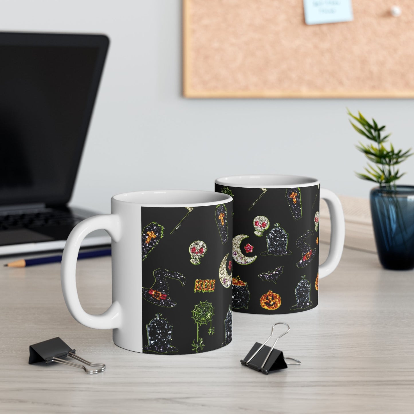 Glitter Halloween Mug 11oz