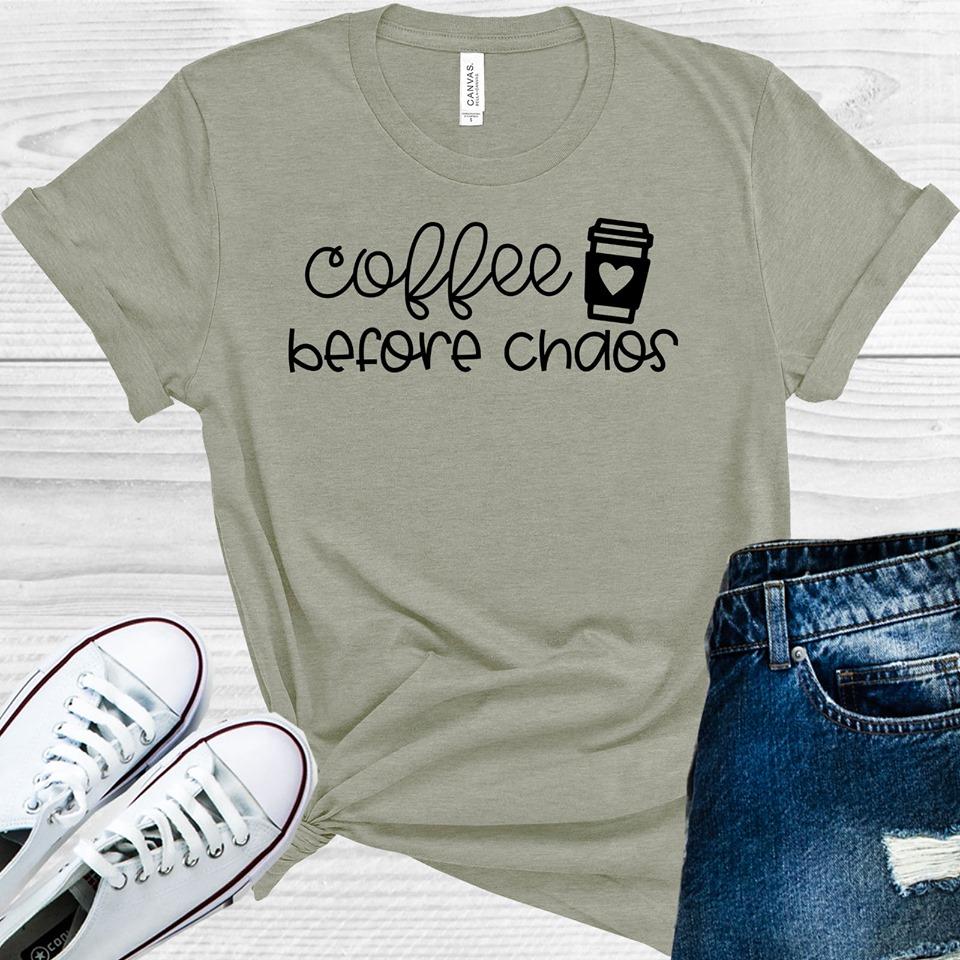 Coffee Before Chaos Graphic Tee