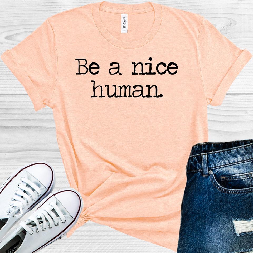 Be a Nice Human Graphic Tee