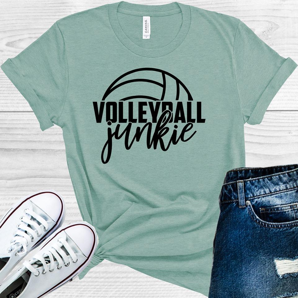 Volleyball Junkie Graphic Tee