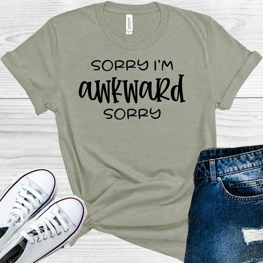 Sorry I'm Awkward Sorry Graphic Tee