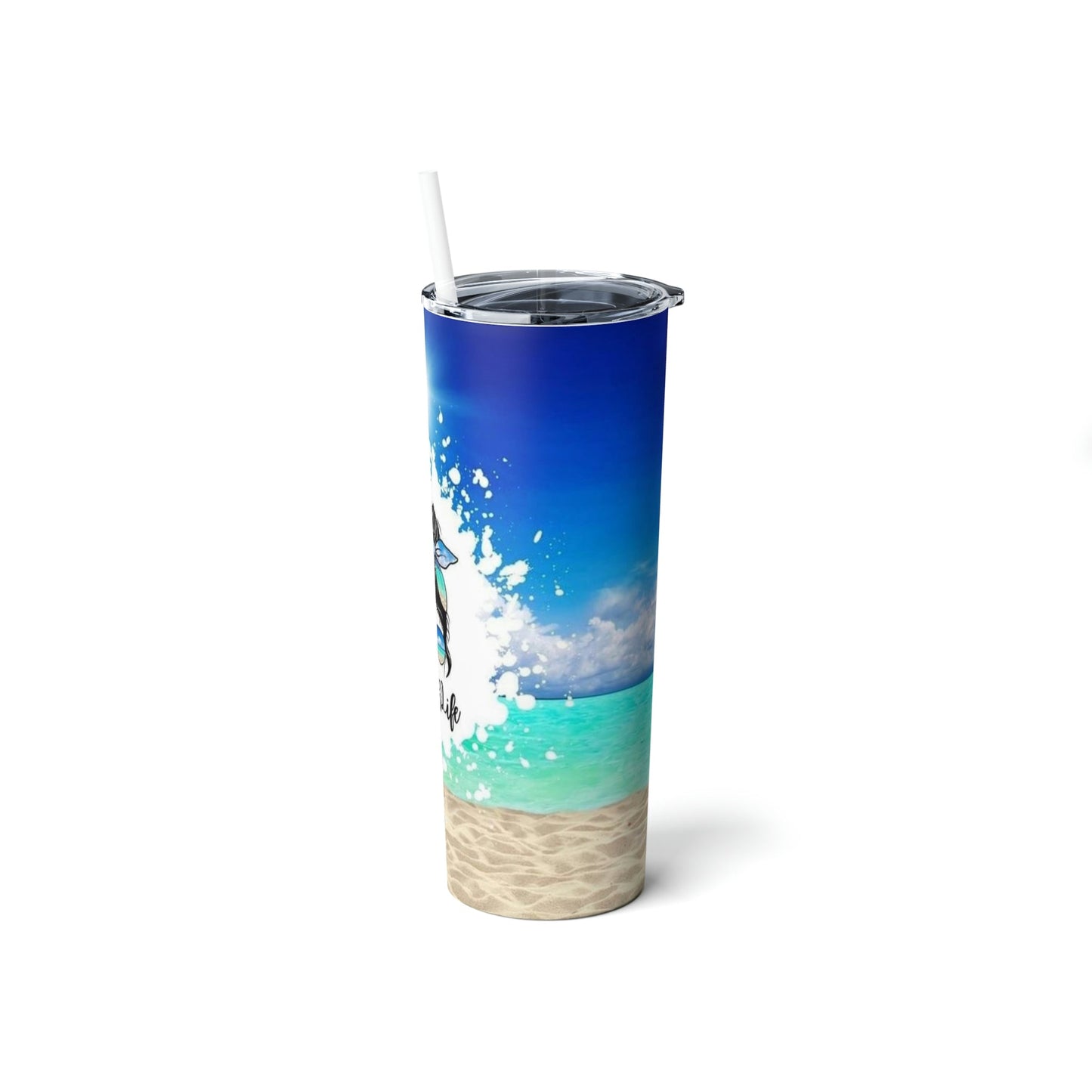 Beach Life - Skinny Tumbler