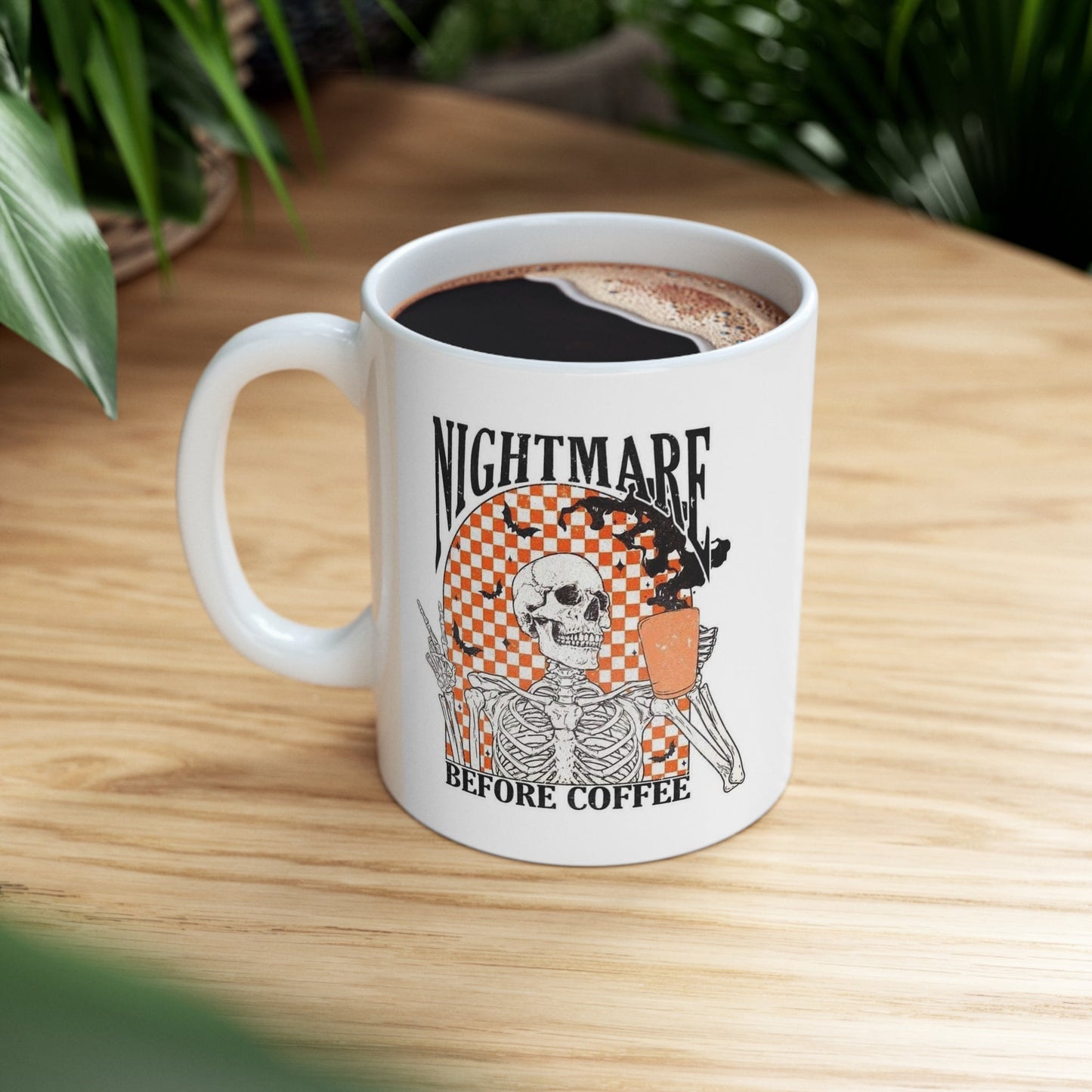 Nightmare Before Coffee Skellie Ceramic Mug 11oz