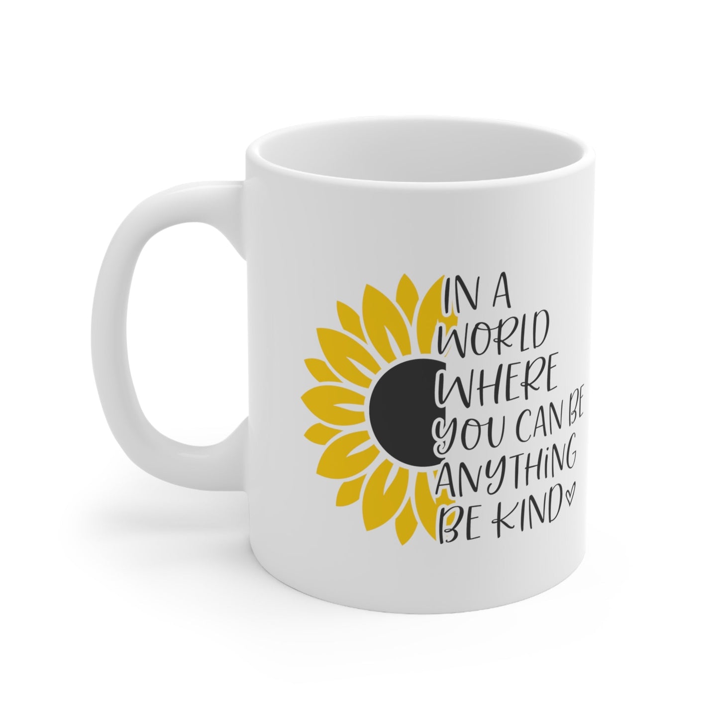 Be Kind Sunflower Ceramic Mug 11oz