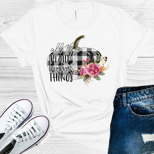 All the Plaid and Pumpkin Things Graphic Tee