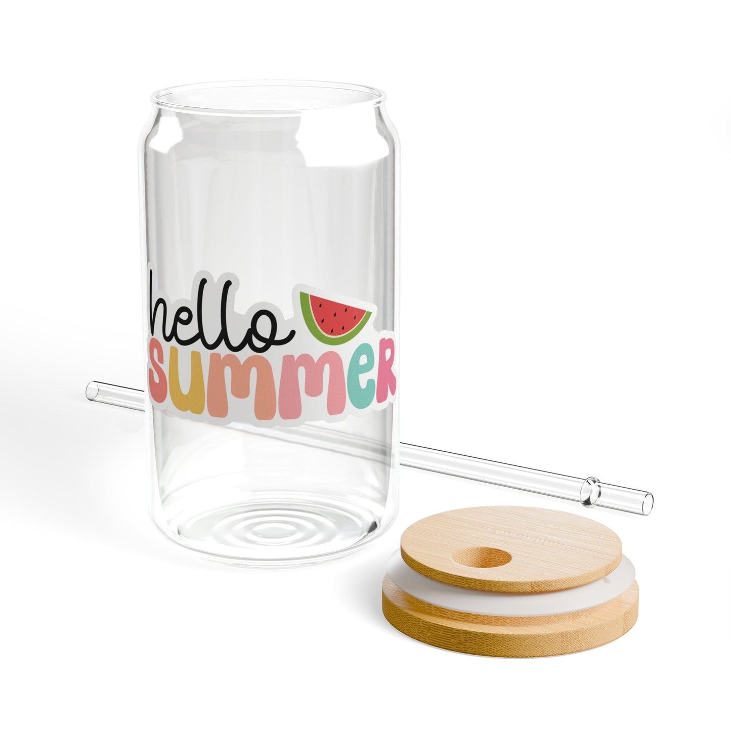 Hello Summer Sipper Glass, 16oz