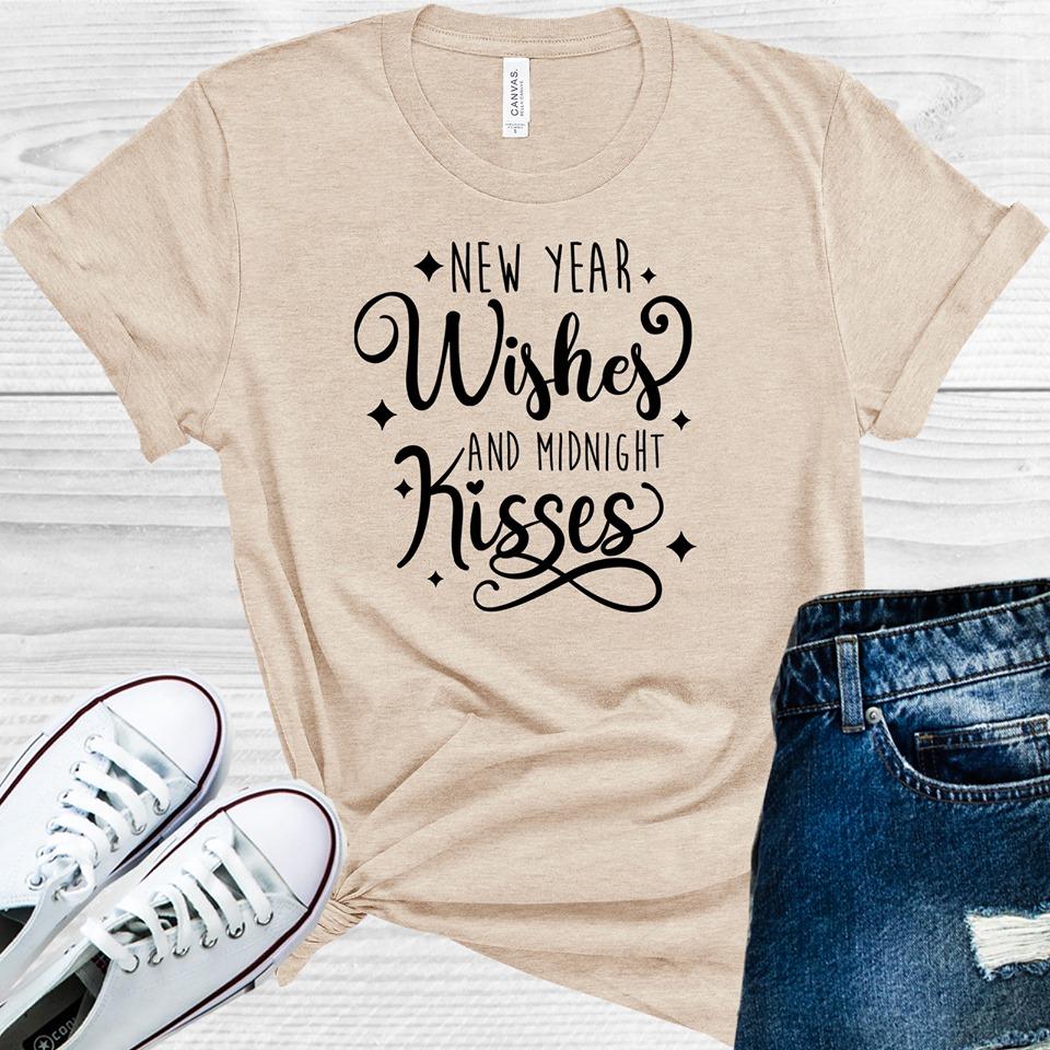 New Years Wishes and Midnight Kisses Graphic Tee