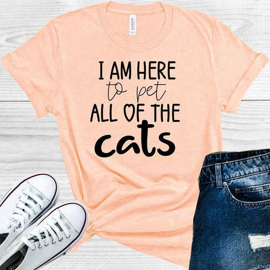 I am Here to Pet All of the Cats Graphic Tee
