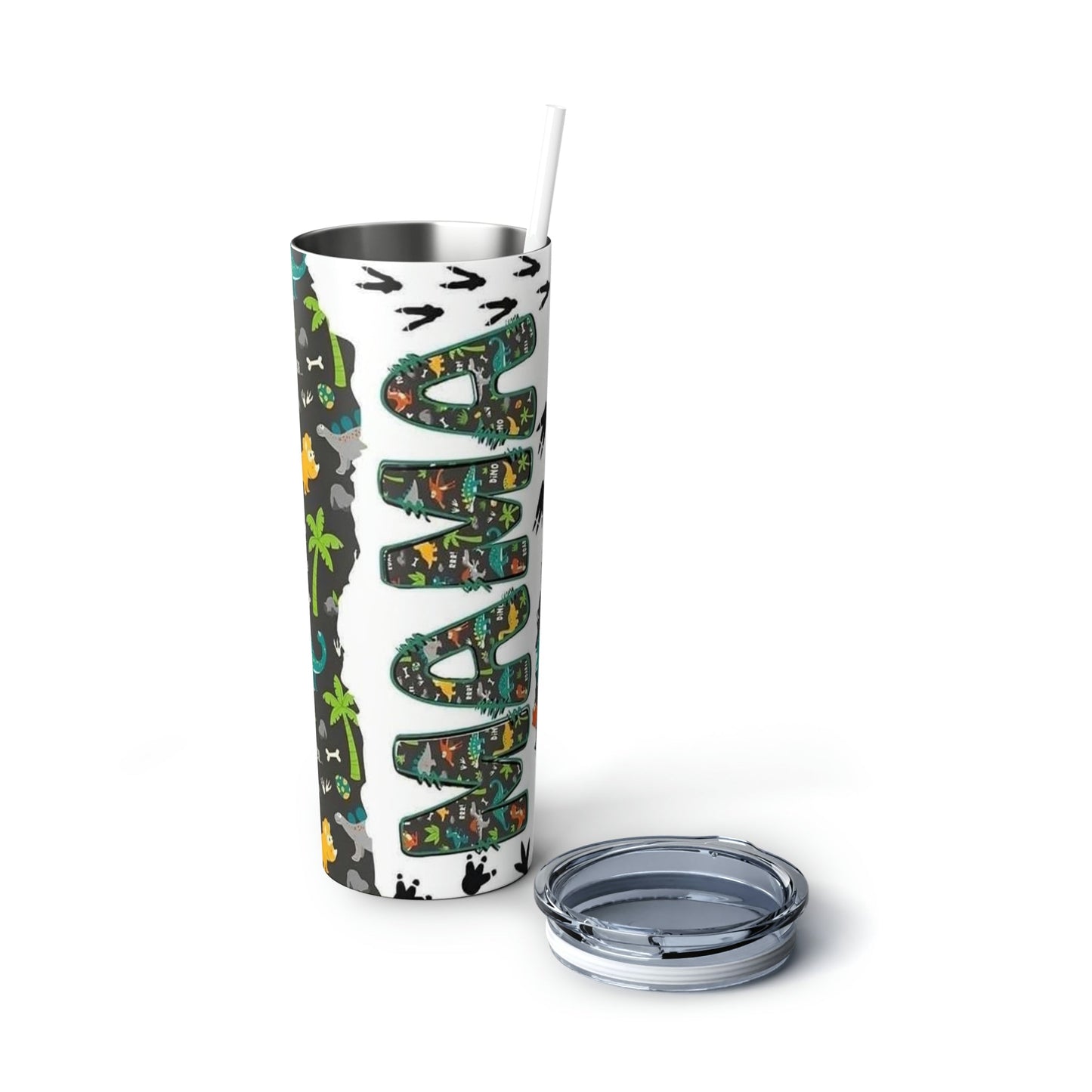 Dino Mama-Skinny Tumbler