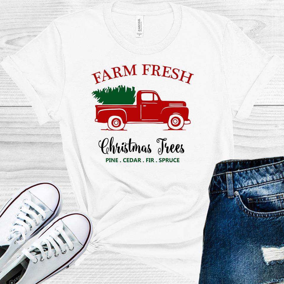Farm Fresh Christmas Trees Graphic Tee