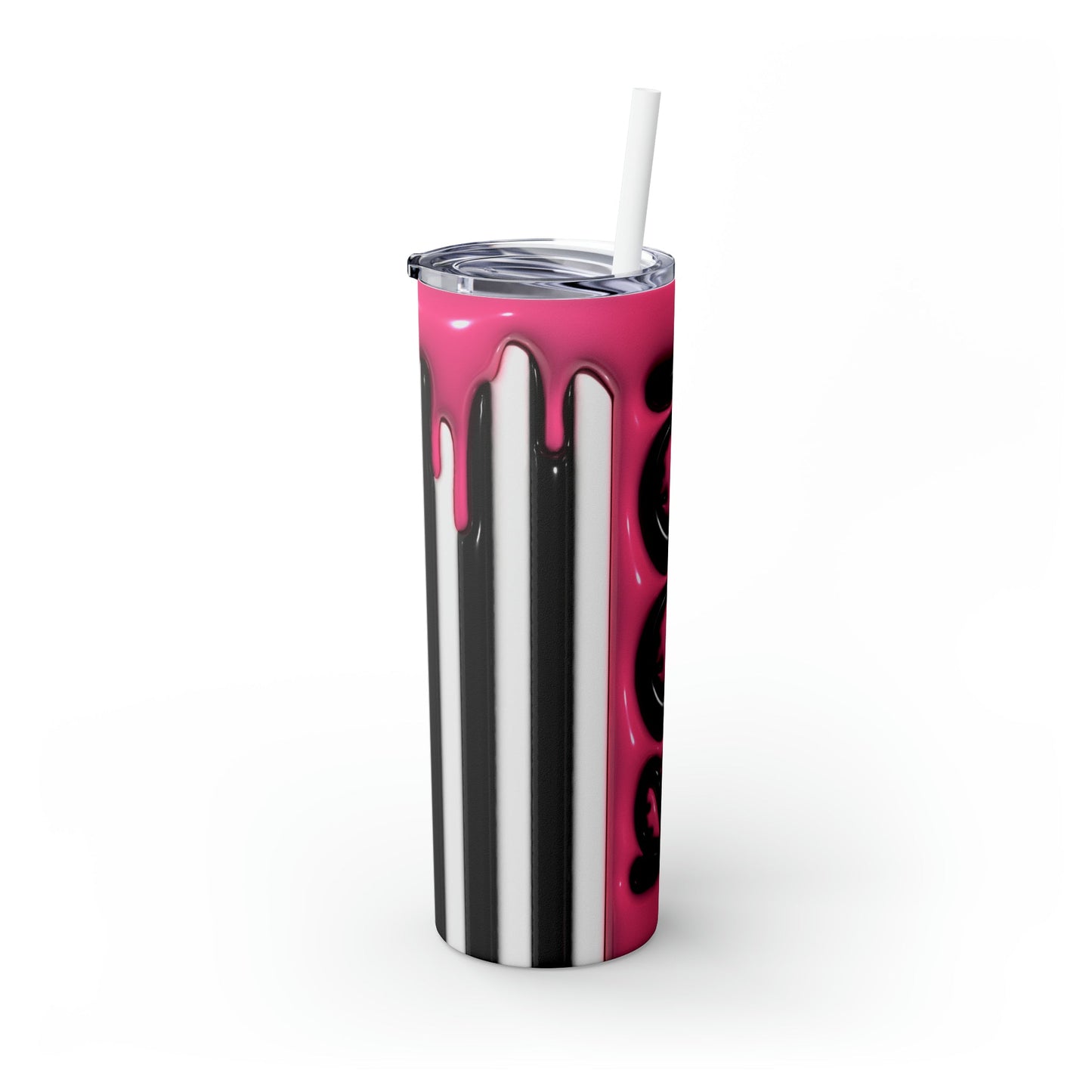 Inflated Boo Skinny Tumbler with Straw, 20oz