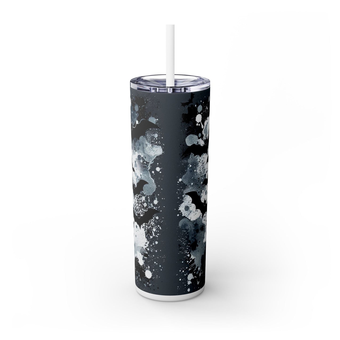 Cold Ice Skellie Skinny Tumbler with Straw, 20oz