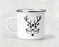 Nerd Reindeer Girl Mug