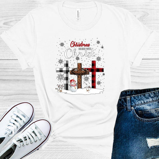 Christmas Begins with Christ Graphic Tee