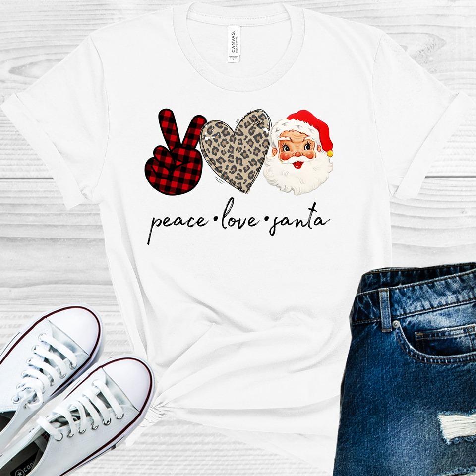 Peace Love Santa Graphic Tee