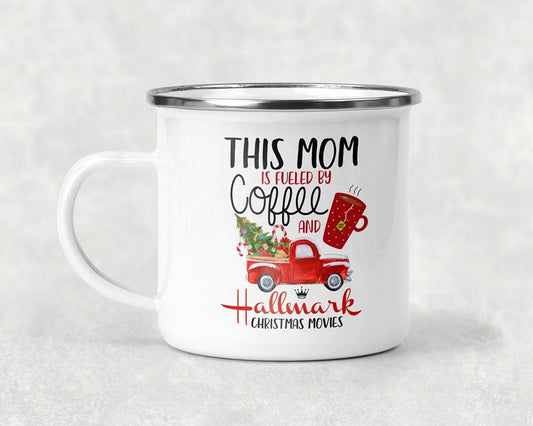 This Mom is Fueled By Coffee and Christmas Movies Mug