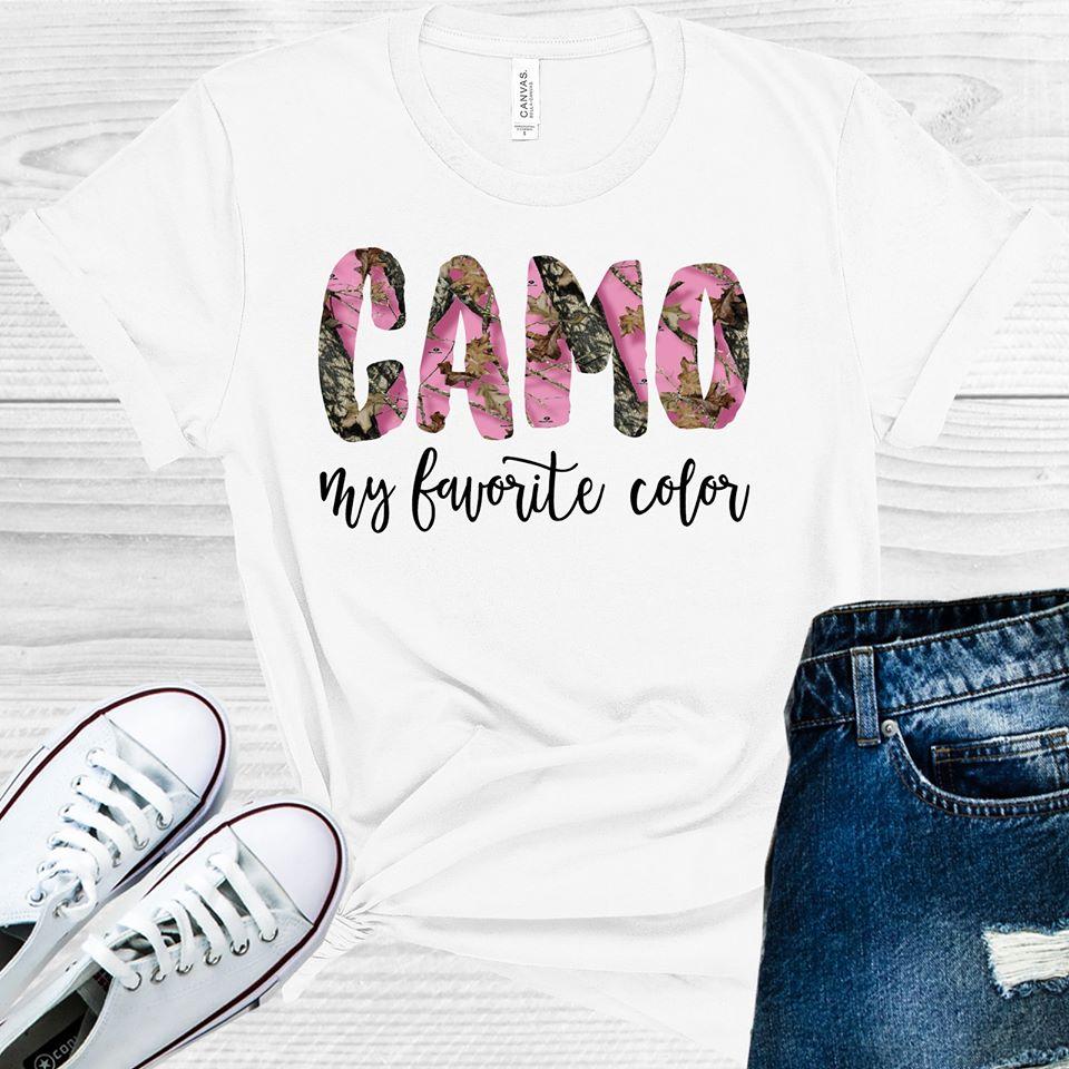 Camo My Favorite Color Graphic Tee