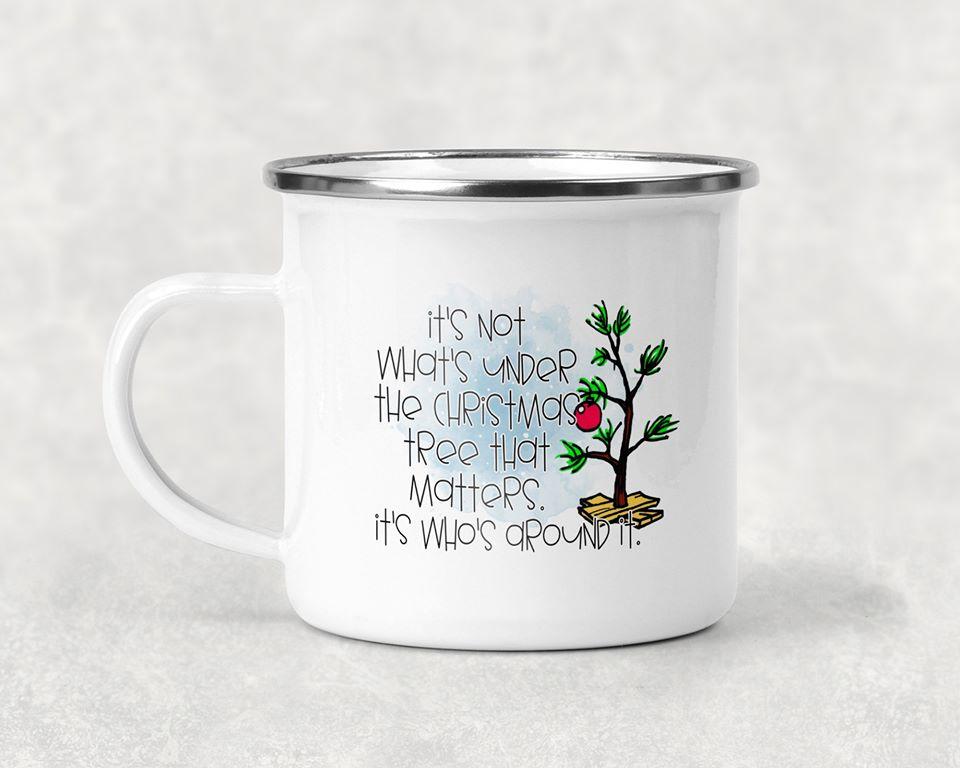 Charlie Brown It's Not What's Under the Tree That Matters Mug