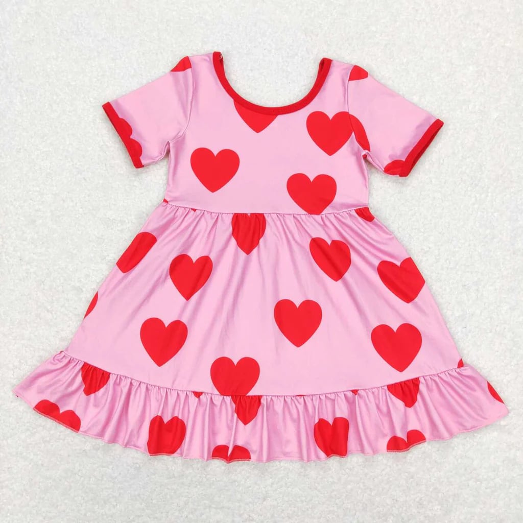 PREORDER: The Leeanne Hot Pink Heart Dress 12.30.24