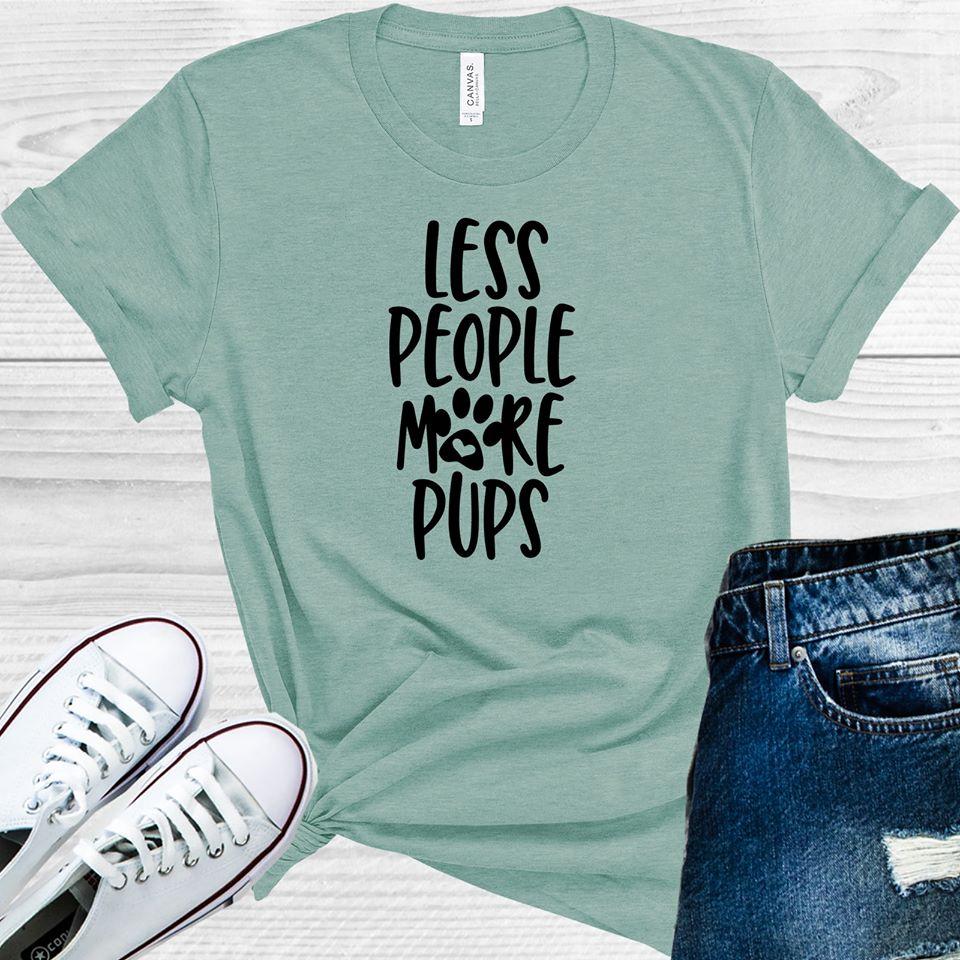 Less People More Pups Graphic Tee