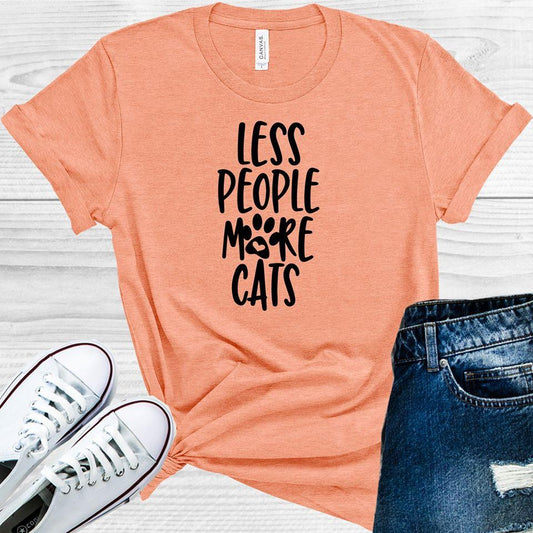 Less People More Cats Graphic Tee