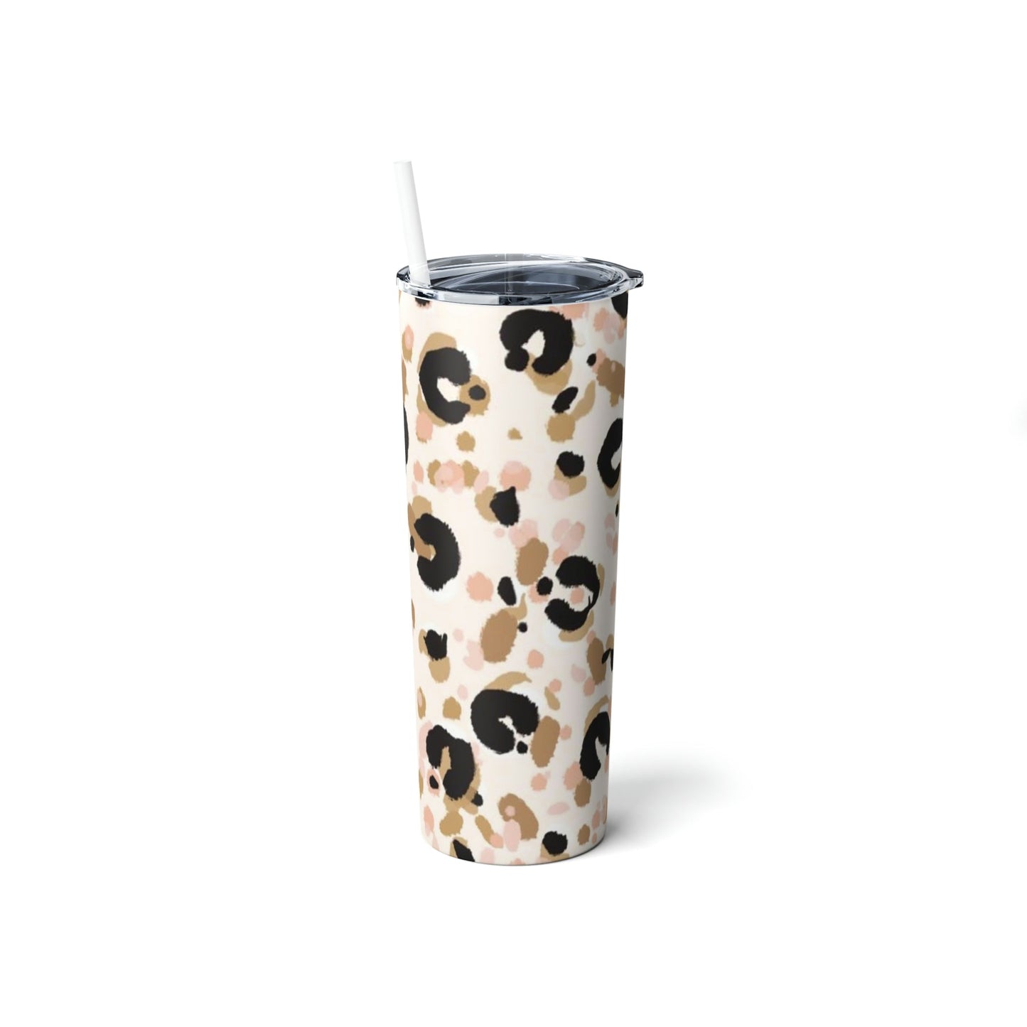 Pastel Leopard Skinny Tumbler