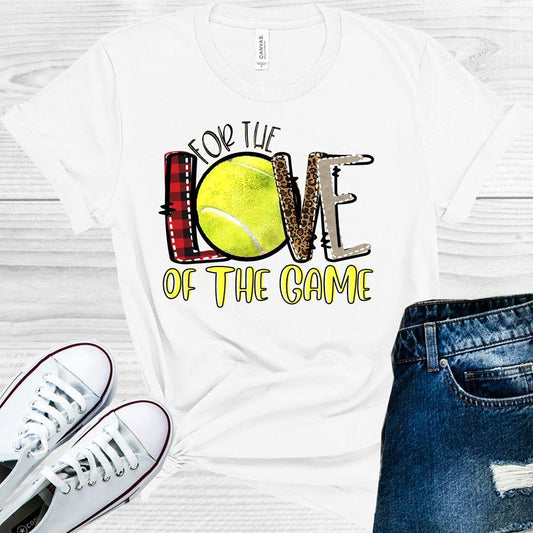 For the Love of the Game Tennis Graphic Tee