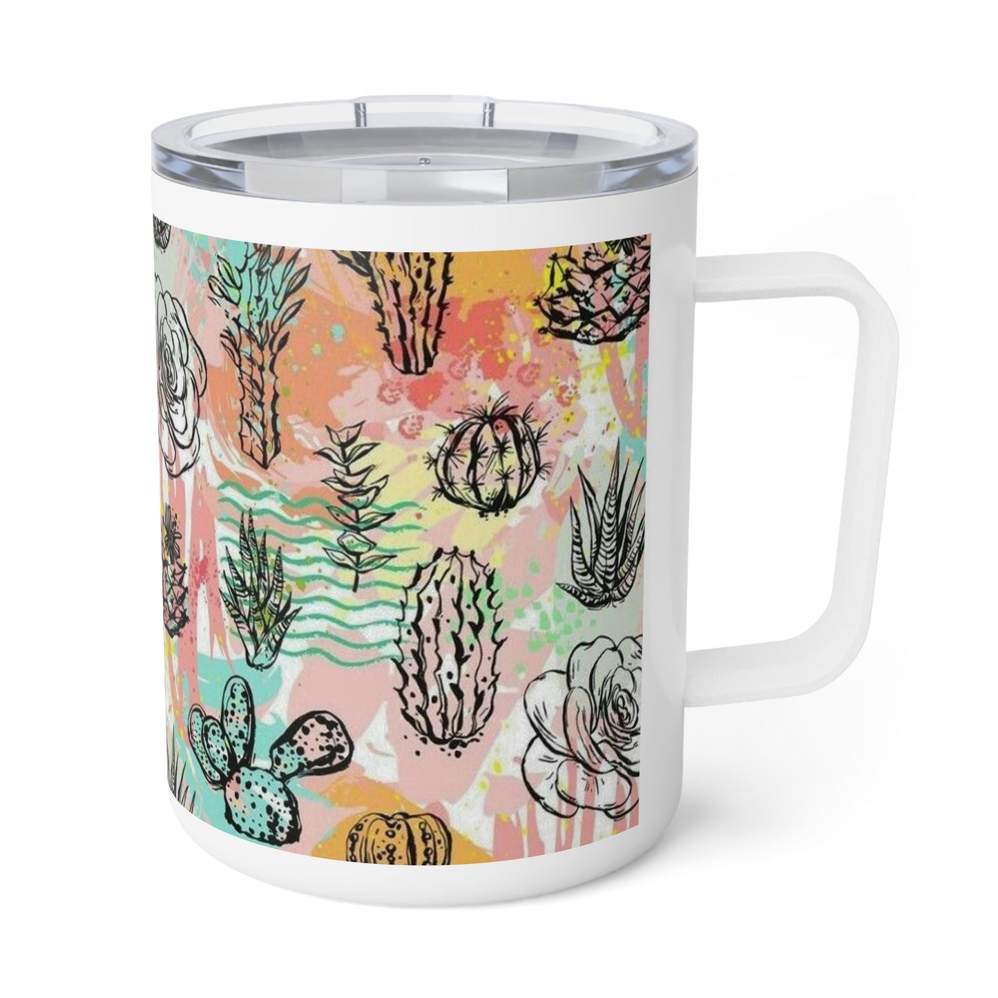 Cacti Insulated Coffee Mug, 10oz