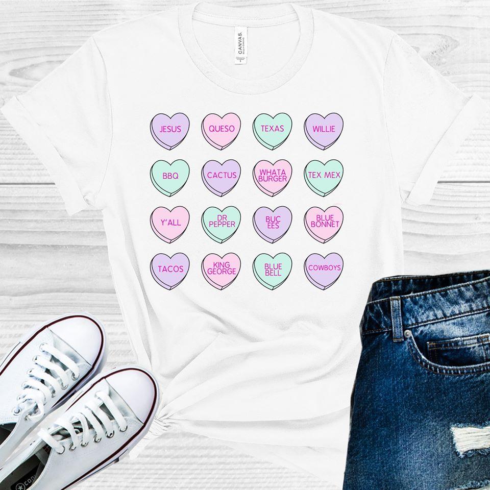 Conversation Hearts Graphic Tee