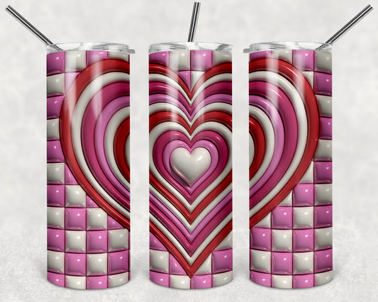 Puff Heart 20 oz Skinny Tumbler