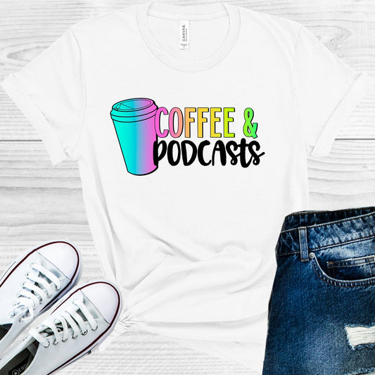 Coffee and Podcasts Graphic Tee