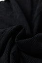 Black Plus Size Corduroy Patch Pocket Sleeveless Mini Dress
