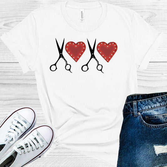 Love Scissors Hairdresser Graphic Tee