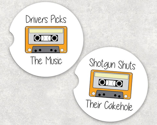 Car Coaster Set - Driver Picks the Music